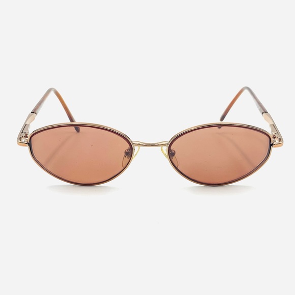 Genny Accessories - Vintage Genny Brown Oval Sunglasses Frames